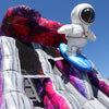 18ft Space Surfer Hybrid Dual Lane Inflatable Water Slide - BounceWave Inflatable Sales