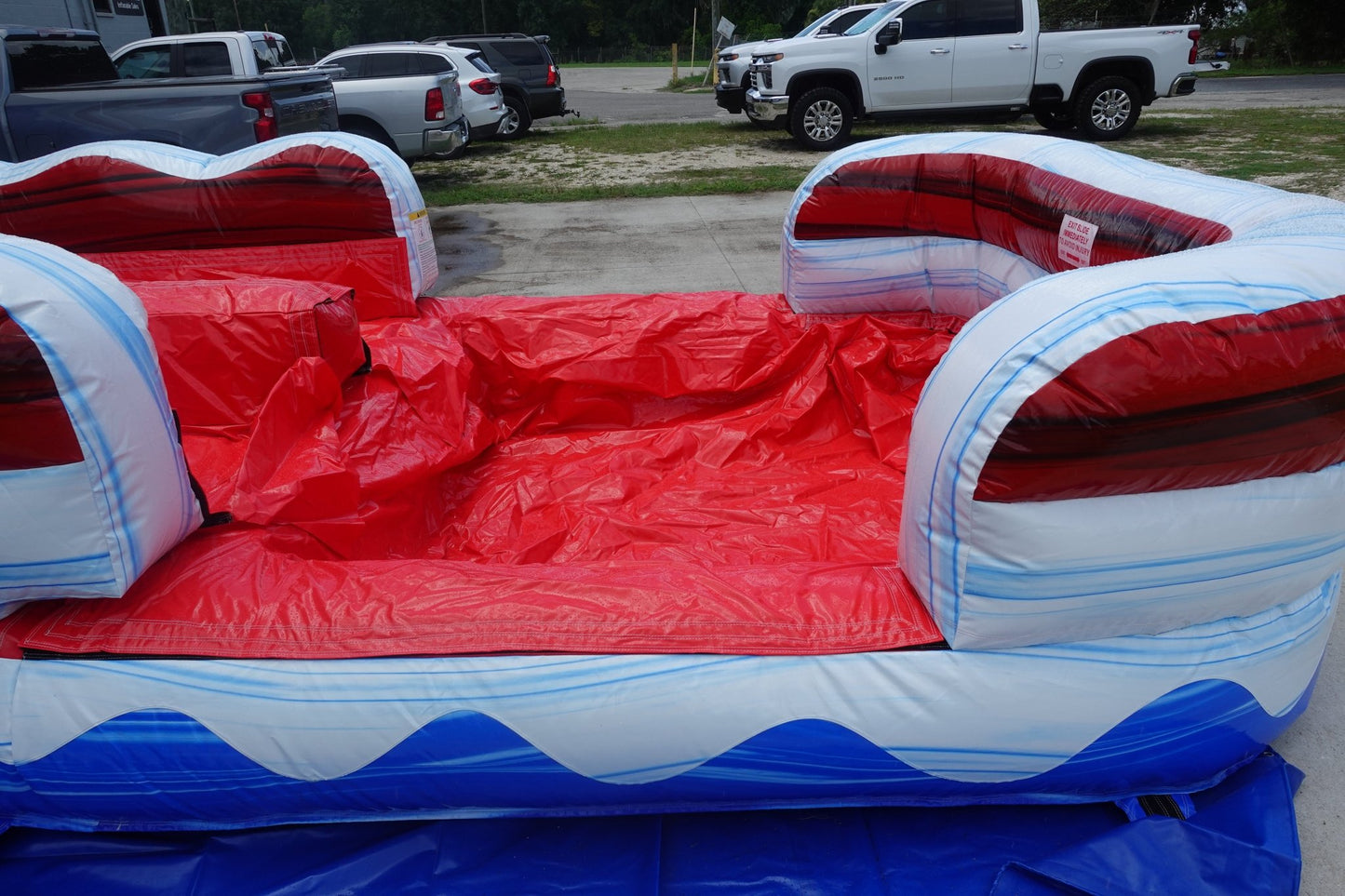 18ft Star Spangled Splash Hybrid Dual Lane Inflatable Water Slide - BounceWave Inflatable Sales