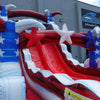 18ft Star Spangled Splash Hybrid Dual Lane Inflatable Water Slide - BounceWave Inflatable Sales