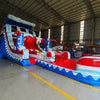 18ft Star Spangled Wave Hybrid Dual Lane Inflatable Water Slide - BounceWave Inflatable Sales