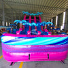 18ft Supernova Splash Dual Lane Center Climb Inflatable Water Slide - BounceWave Inflatable Sales