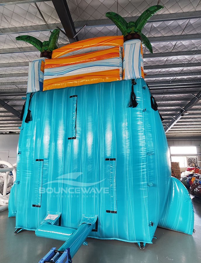 18ft Surf's Up Commercial Single Lane Inflatable Water Slide - BounceWave Inflatable Sales