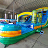 18ft Tiki Shot Hybrid Triple Lane Inflatable Water Slide - BounceWave Inflatable Sales