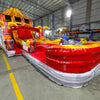 18ft Tiki Volcano Hybrid Dual Lane Inflatable Water Slide - BounceWave Inflatable Sales