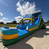 18ft Tiki Wave Commercial Single Lane Inflatable Water Slide - BounceWave Inflatable Sales