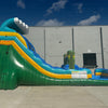 18ft Tiki Wave Commercial Single Lane Inflatable Water Slide - BounceWave Inflatable Sales