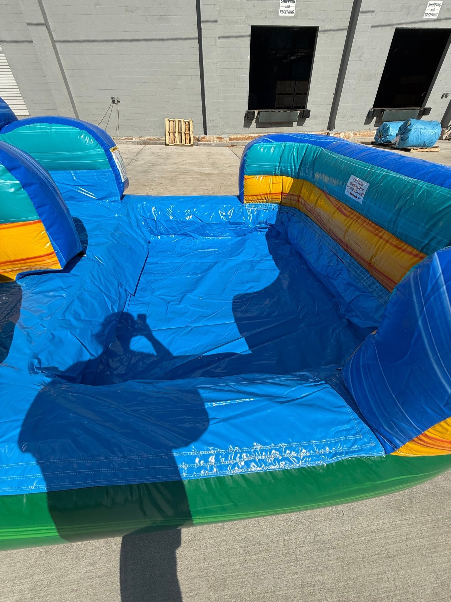 18ft Tiki Wave Commercial Single Lane Inflatable Water Slide - BounceWave Inflatable Sales