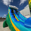 18ft Tiki Wave Commercial Single Lane Inflatable Water Slide - BounceWave Inflatable Sales