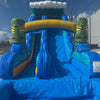 18ft Tiki Wave Commercial Single Lane Inflatable Water Slide - BounceWave Inflatable Sales