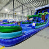 18ft Trop Wave Hybrid Dual Lane Inflatable Water Slide - BounceWave Inflatable Sales