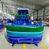 18ft Trop Wave Hybrid Dual Lane Inflatable Water Slide - BounceWave Inflatable Sales