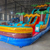 18ft Tropic Shock Commercial Single Lane Inflatable Water Slide - BounceWave Inflatable Sales