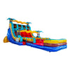 18ft Tropic Shock Hybrid Triple Lane Inflatable Water Slide - BounceWave Inflatable Sales