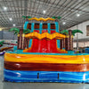 18ft Tropic Shock Hybrid Triple Lane Inflatable Water Slide - BounceWave Inflatable Sales