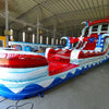 20ft Star Spangled Splash Hybrid Dual Lane Inflatable Water Slide - BounceWave Inflatable Sales