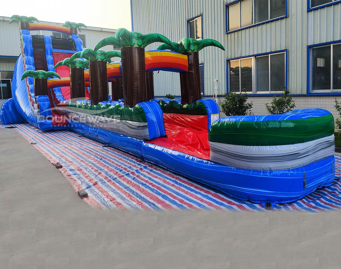 22ft Baja Splash Single Lane Inflatable Water Slide With Slip & Slide - BounceWave Inflatable Sales