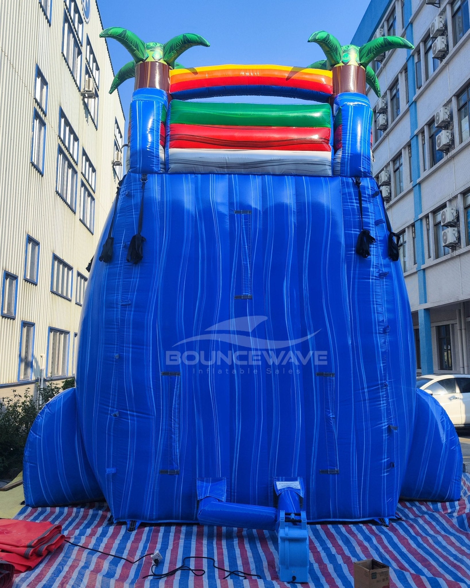 22ft Baja Splash Single Lane Inflatable Water Slide With Slip & Slide - BounceWave Inflatable Sales