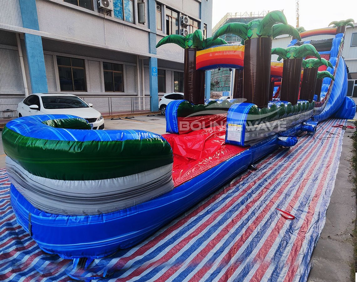 22ft Baja Splash Single Lane Inflatable Water Slide With Slip & Slide - BounceWave Inflatable Sales