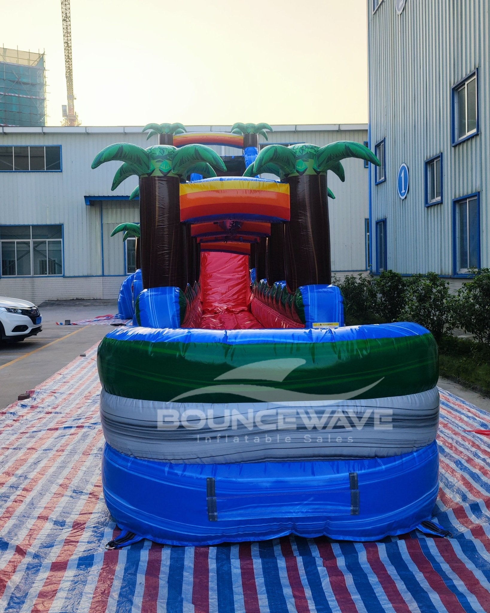 22ft Baja Splash Single Lane Inflatable Water Slide With Slip & Slide - BounceWave Inflatable Sales