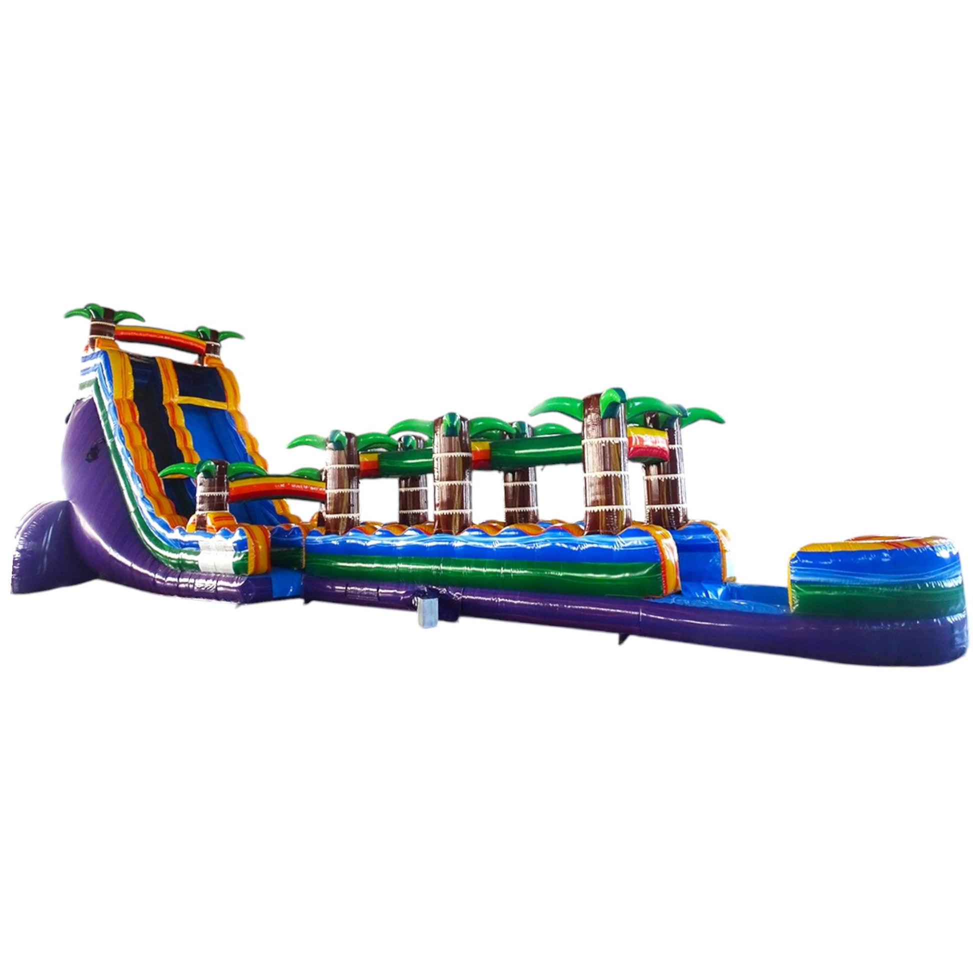 22ft Goombay Single Lane Inflatable Water Slide With Slip & Slide - BounceWave Inflatable Sales