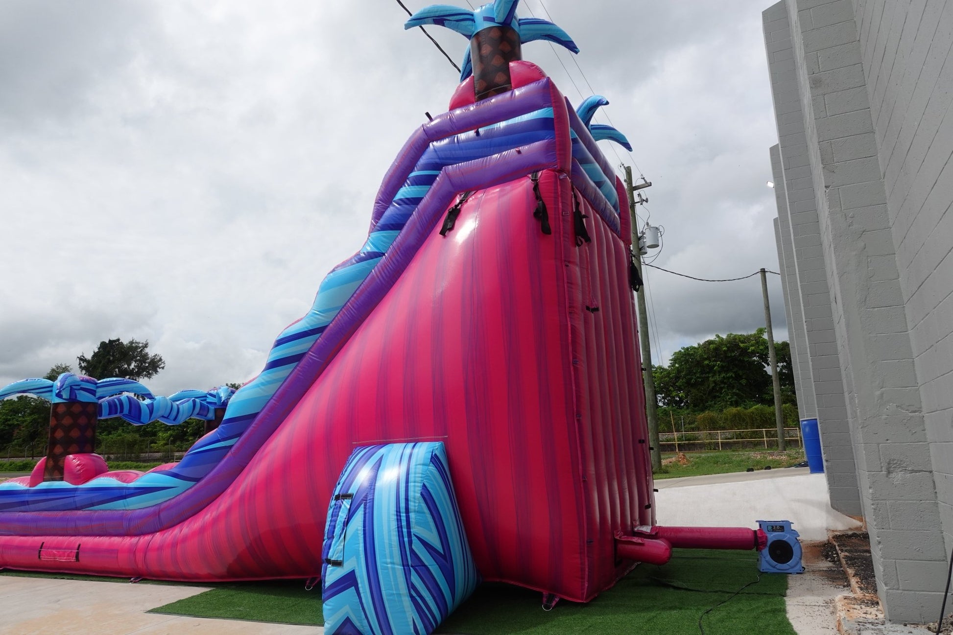 22ft Supernova Splash Commercial Single Lane Inflatable Water Slide - BounceWave Inflatable Sales