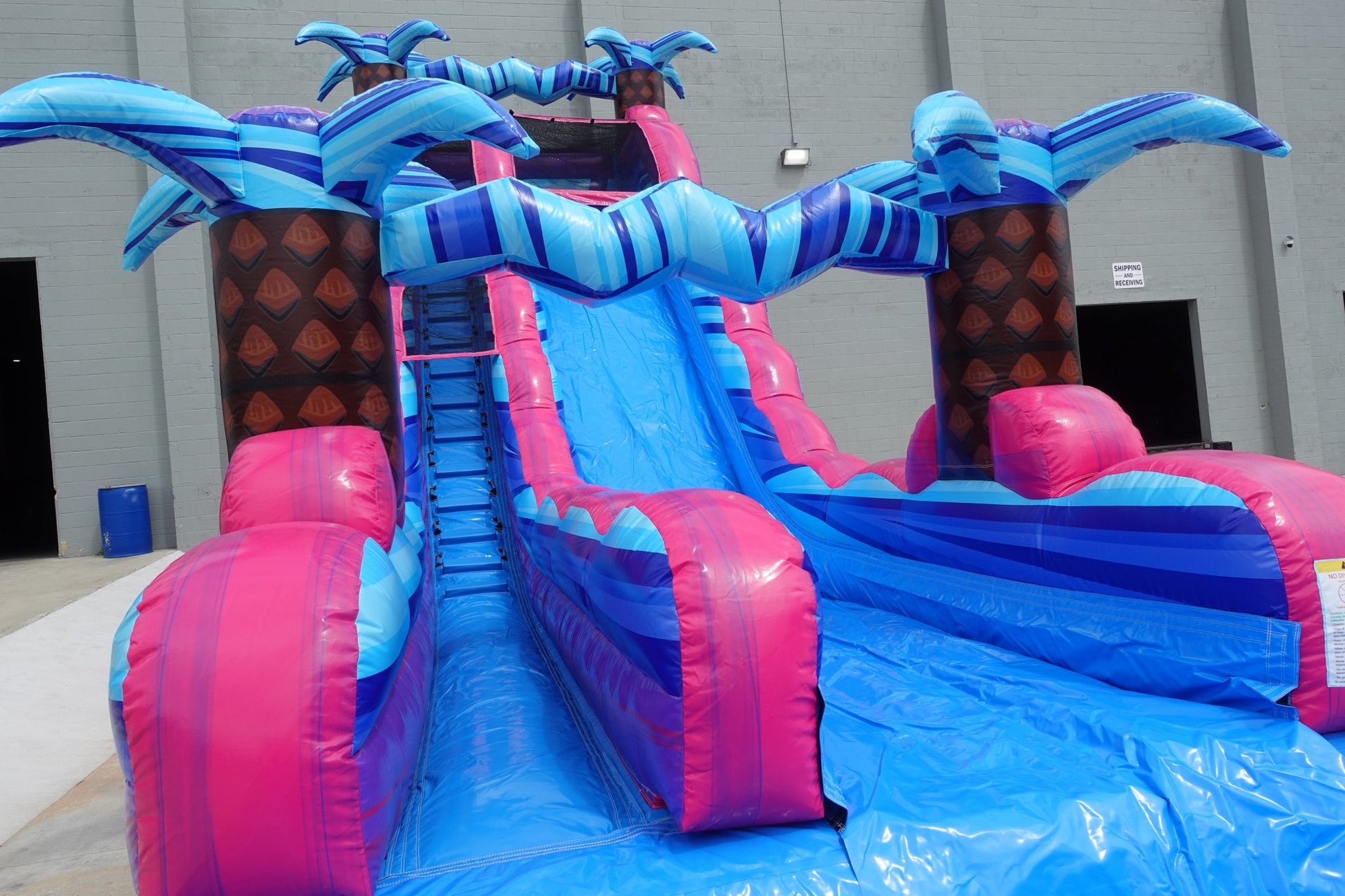 22ft Supernova Splash Commercial Single Lane Inflatable Water Slide - BounceWave Inflatable Sales