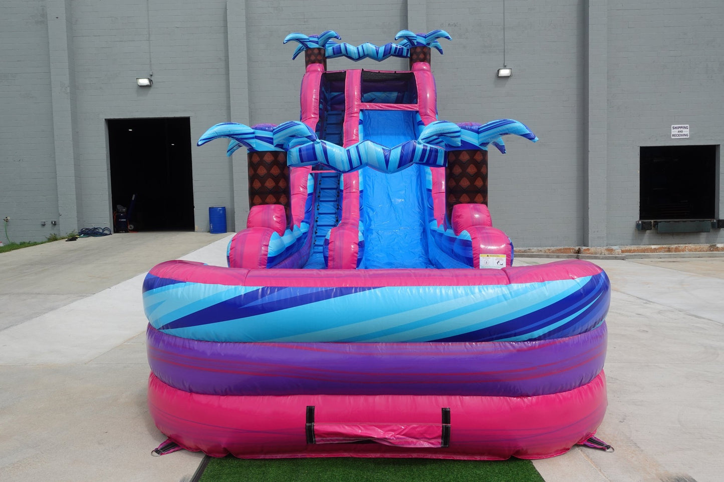 22ft Supernova Splash Commercial Single Lane Inflatable Water Slide - BounceWave Inflatable Sales