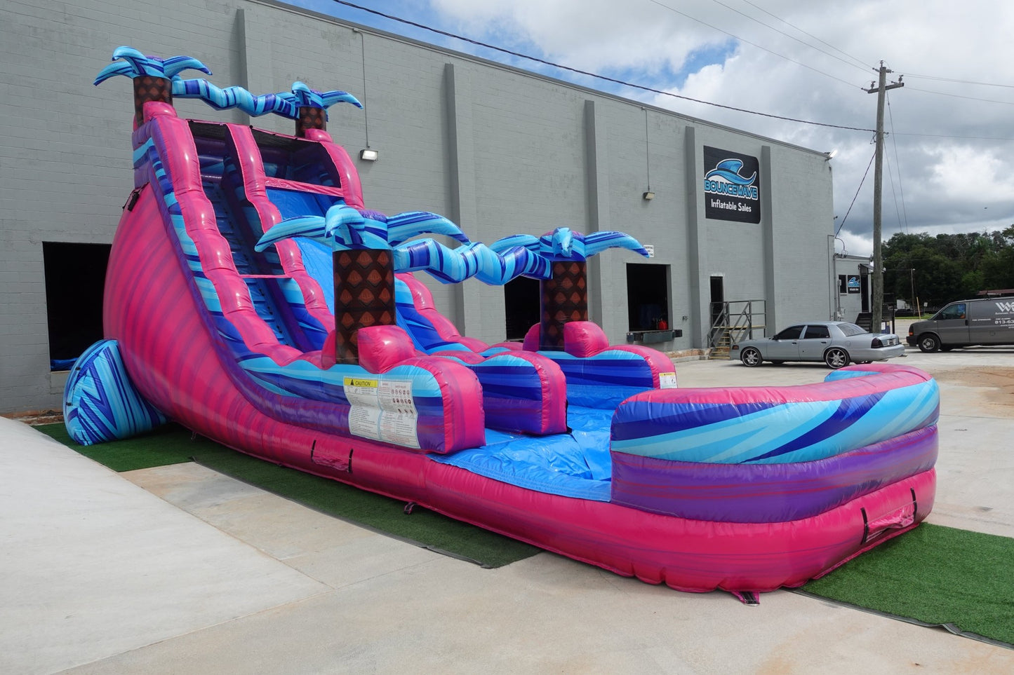 22ft Supernova Splash Commercial Single Lane Inflatable Water Slide - BounceWave Inflatable Sales