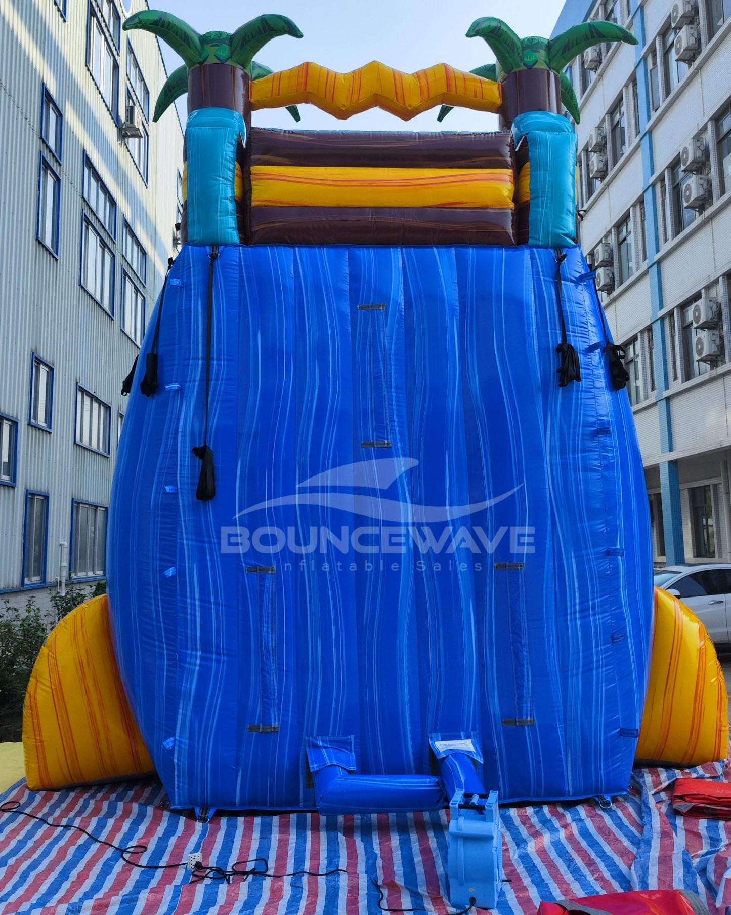 22ft Tropic Shock Single Lane Inflatable Water Slide With Slip & Slide - BounceWave Inflatable Sales