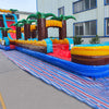 22ft Tropic Shock Single Lane Inflatable Water Slide With Slip & Slide - BounceWave Inflatable Sales