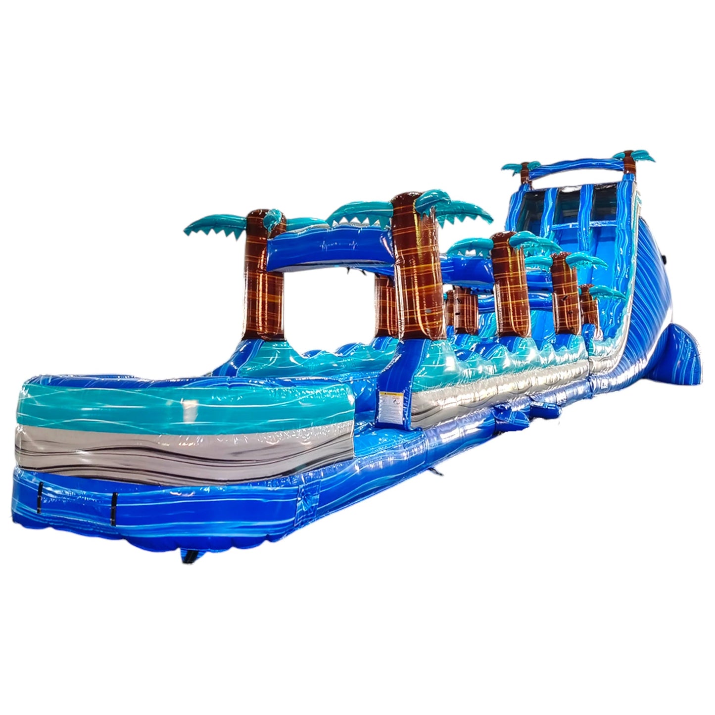 24ft Cayman DL 2pc Commercial Water Slide with Inflatable Slip & Slide - BounceWave Inflatable Sales