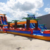 24ft Fiesta Fire DL 2pc Commercial Water Slide with Inflatable Slip & Slide - BounceWave Inflatable Sales