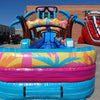 24ft Island Flow Dual Lane 2pc Commercial Water Slide with Inflatable Slip & Slide - BounceWave Inflatable Sales