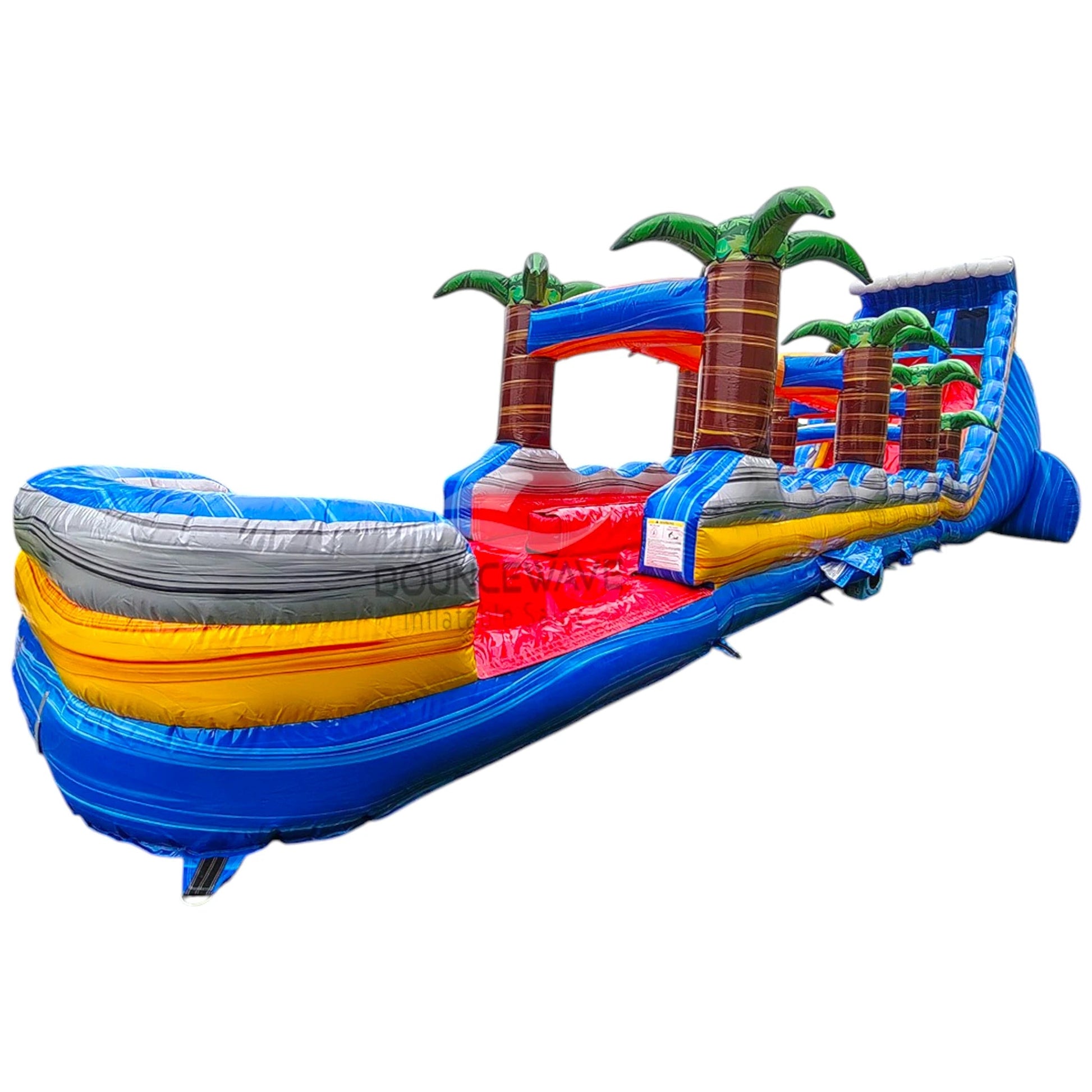 24ft Rip Curl DL 2pc Commercial Water Slide with Inflatable Slip & Slide - BounceWave Inflatable Sales