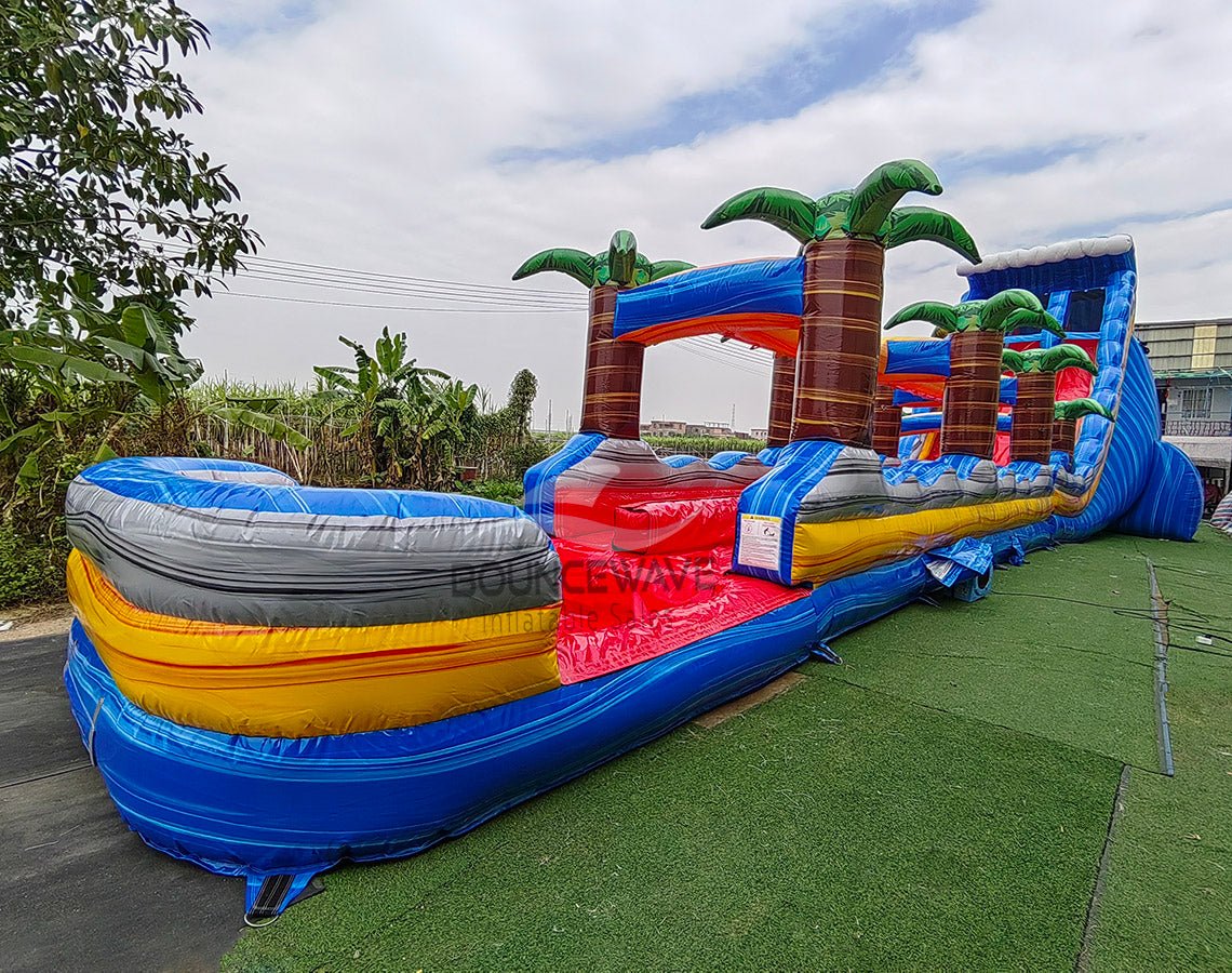 24ft Rip Curl DL 2pc Commercial Water Slide with Inflatable Slip & Slide - BounceWave Inflatable Sales