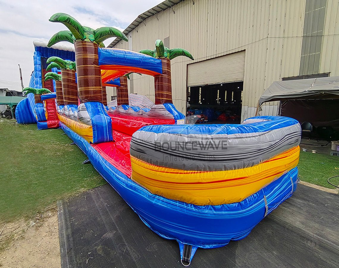 24ft Rip Curl DL 2pc Commercial Water Slide with Inflatable Slip & Slide - BounceWave Inflatable Sales