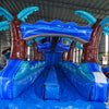 24ft South Beach Dual Lane 2pc Commercial Water Slide with Inflatable Slip & Slide - BounceWave Inflatable Sales