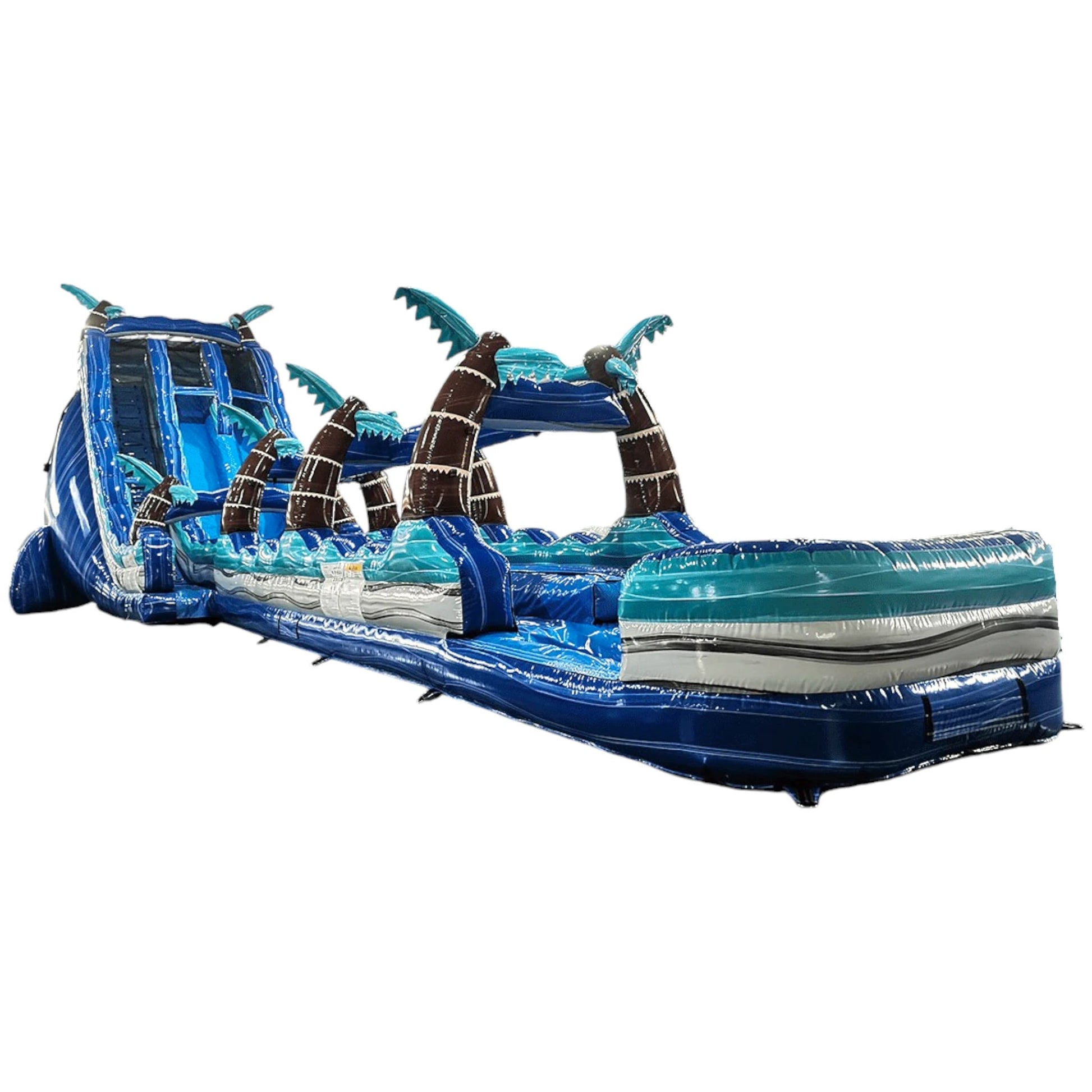 24ft Summer Breeze DL 2pc Commercial Water Slide with Inflatable Slip & Slide - BounceWave Inflatable Sales