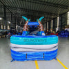 24ft Summer Breeze DL 2pc Commercial Water Slide with Inflatable Slip & Slide - BounceWave Inflatable Sales