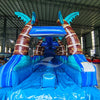 24ft Summer Breeze DL 2pc Commercial Water Slide with Inflatable Slip & Slide - BounceWave Inflatable Sales