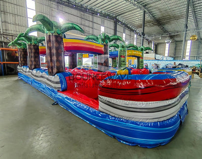 35ft Baja Dual Lane Inflatable Slip N' Slide - BounceWave Inflatable Sales