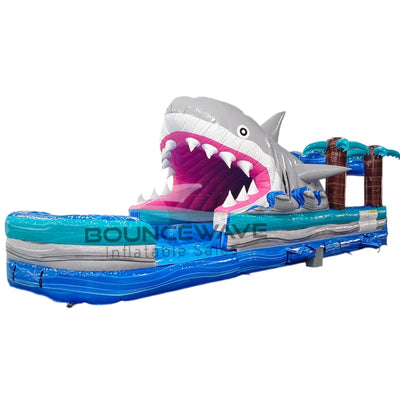 35ft Cayman Shark Attack Dual Lane Inflatable Slip N' Slide - BounceWave Inflatable Sales