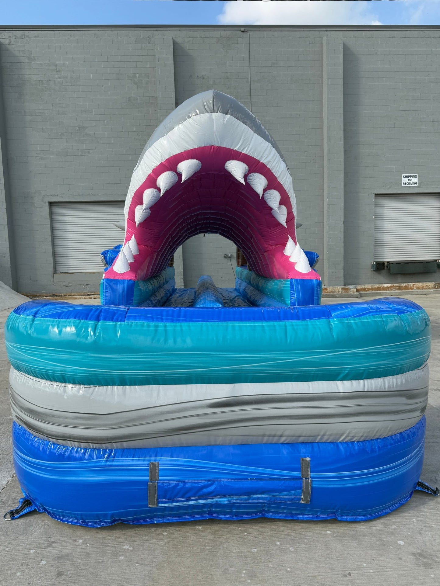 35ft Cayman Shark Attack Dual Lane Inflatable Slip N' Slide - BounceWave Inflatable Sales