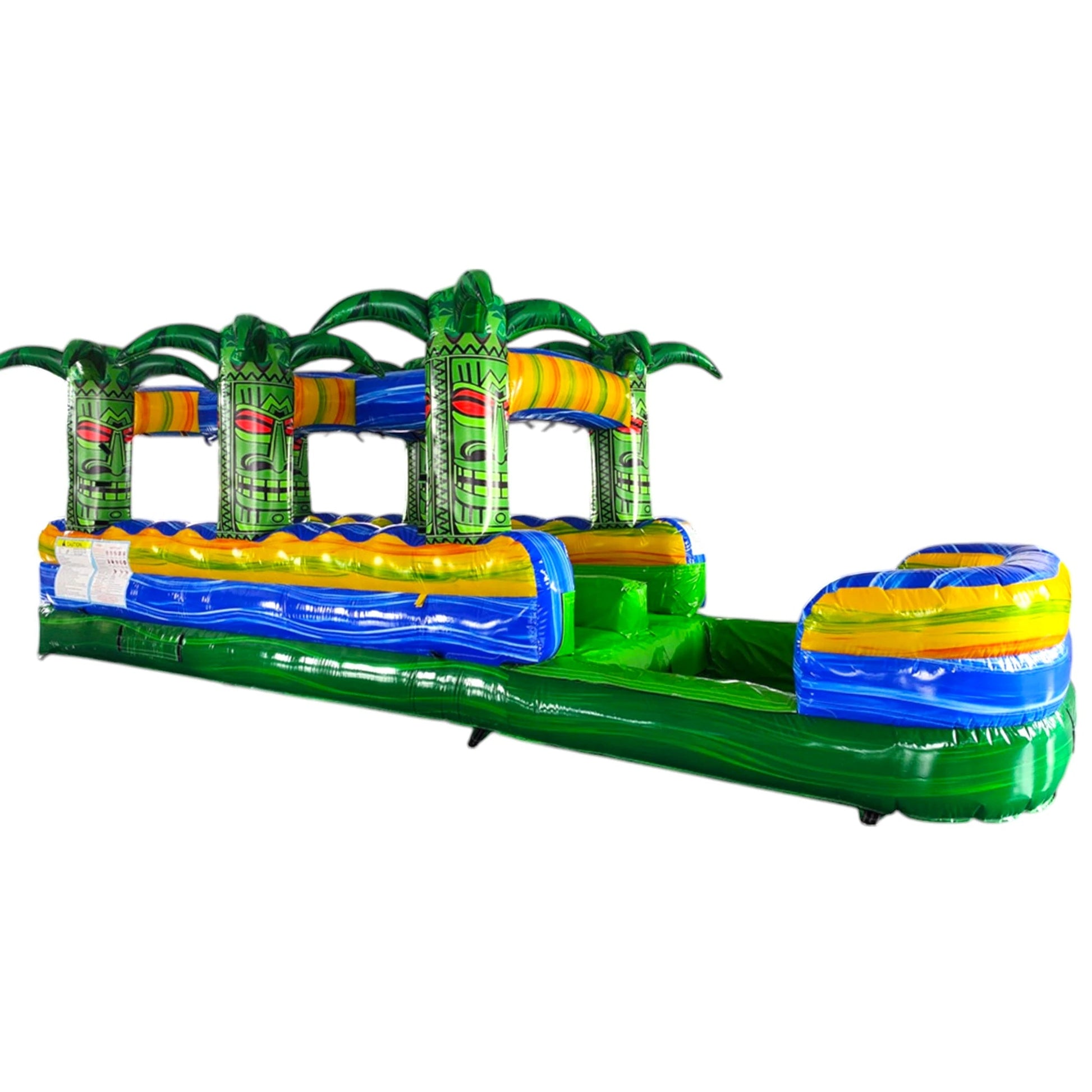 35ft Reggae Rush Dual Lane Inflatable Slip N' Slide - BounceWave Inflatable Sales