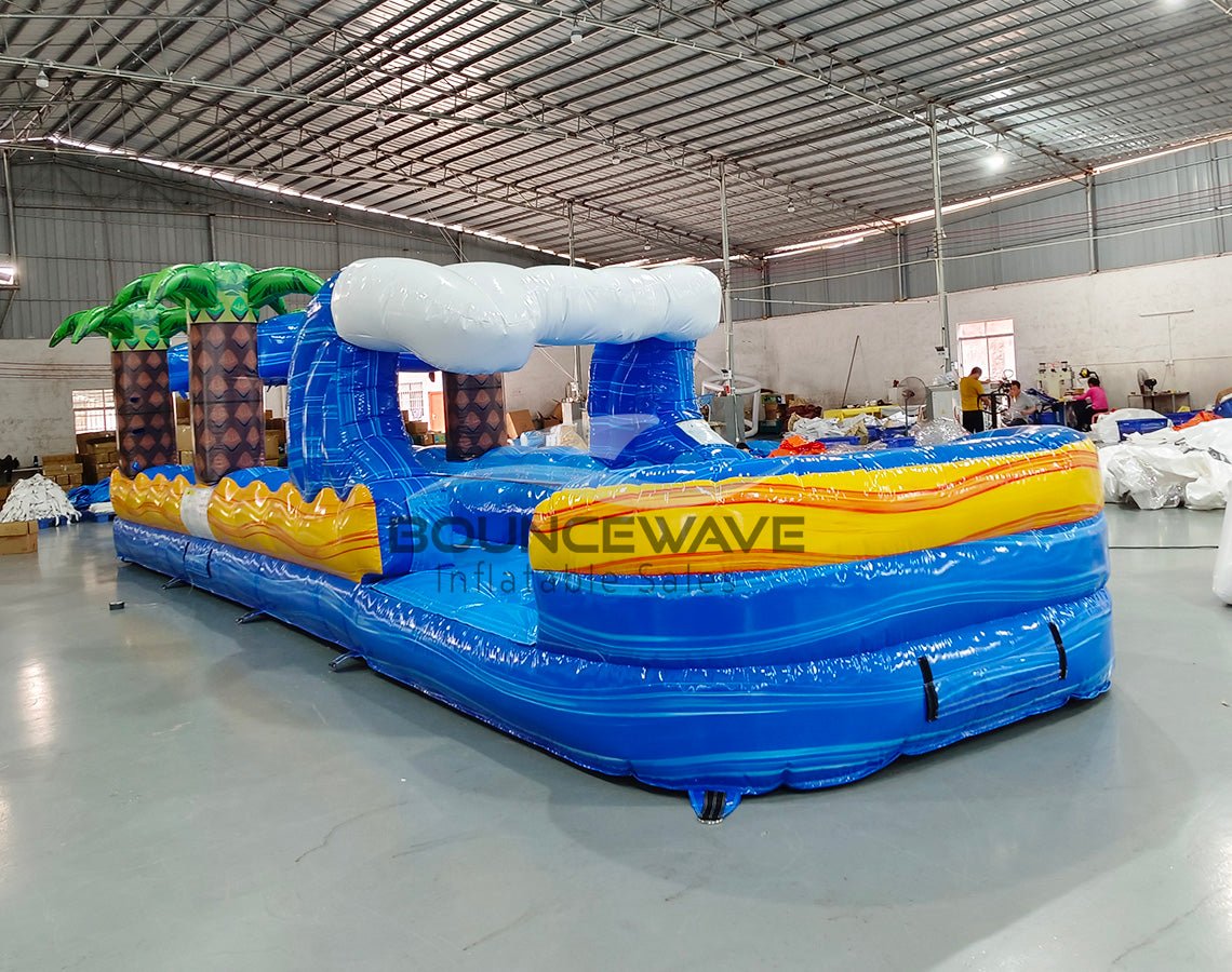 35ft Surfside Dual Lane Inflatable Slip N' Slide - BounceWave Inflatable Sales