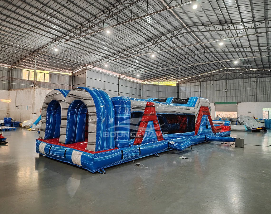 46ft Baja "Flash" Hybrid Inflatable Obstacle Course - BounceWave Inflatable Sales