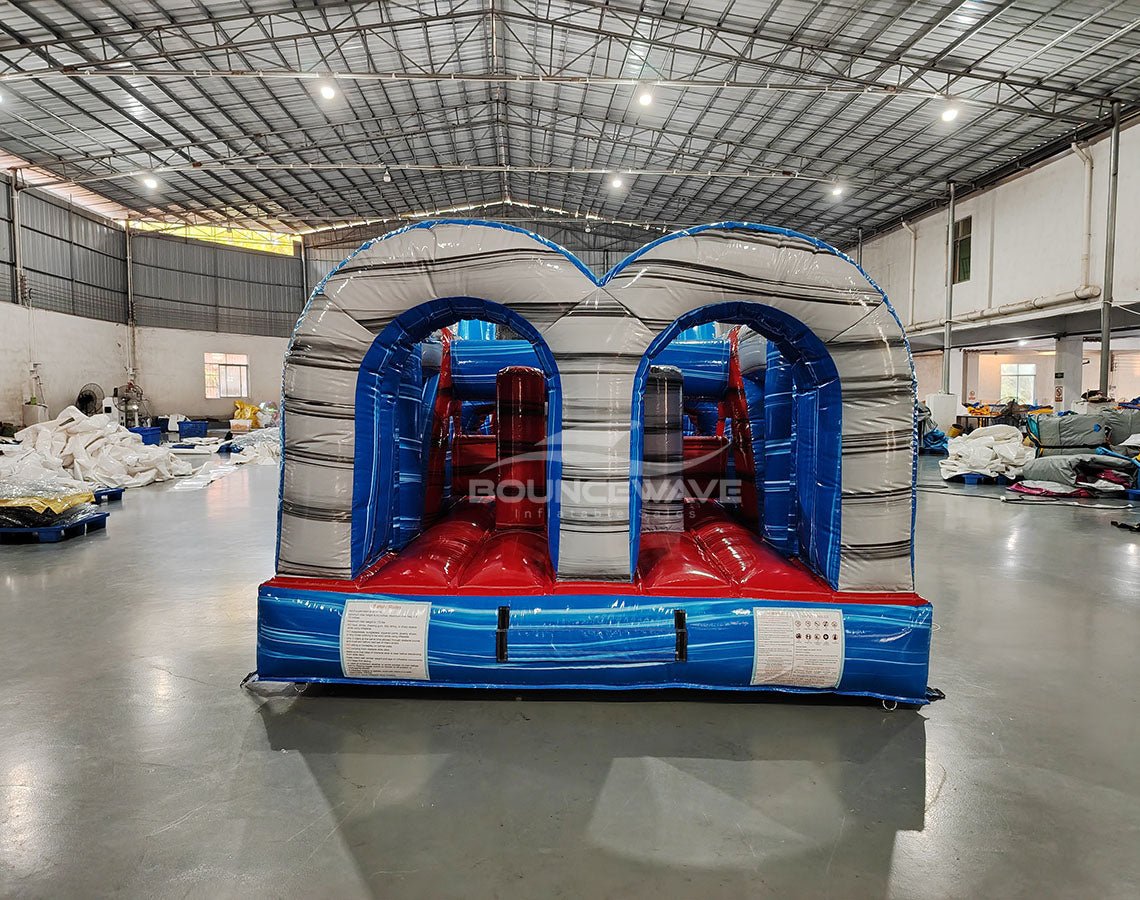 46ft Baja "Flash" Hybrid Inflatable Obstacle Course - BounceWave Inflatable Sales