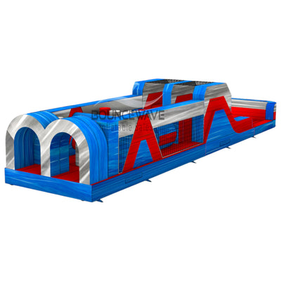 46ft Baja "Flash" Hybrid Inflatable Obstacle Course - BounceWave Inflatable Sales