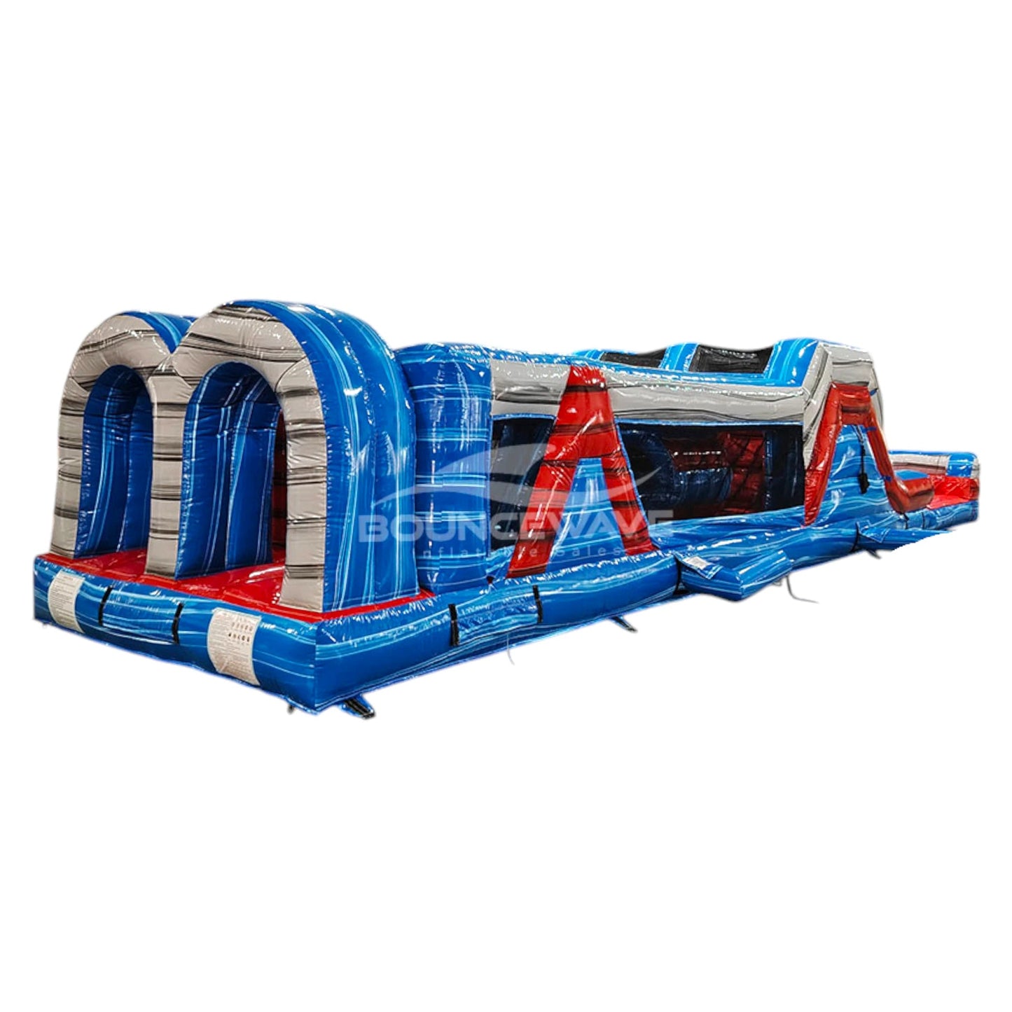 46ft Baja "Flash" Hybrid Inflatable Obstacle Course - BounceWave Inflatable Sales