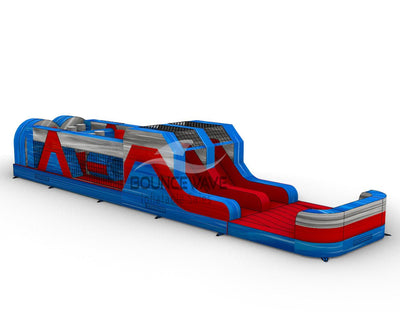 46ft Baja "Flash" Hybrid Inflatable Obstacle Course - BounceWave Inflatable Sales